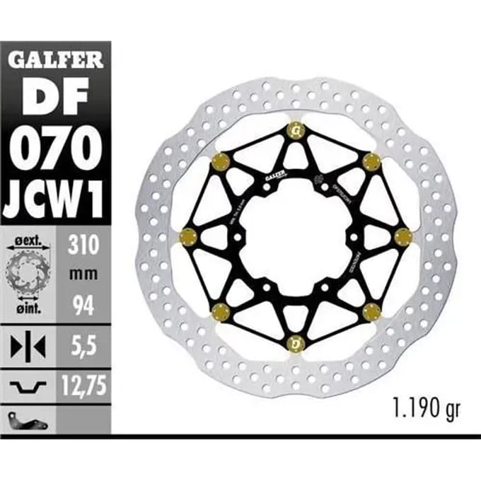 Motorfiets remschijf Galfer 600CBR RR 2018-
