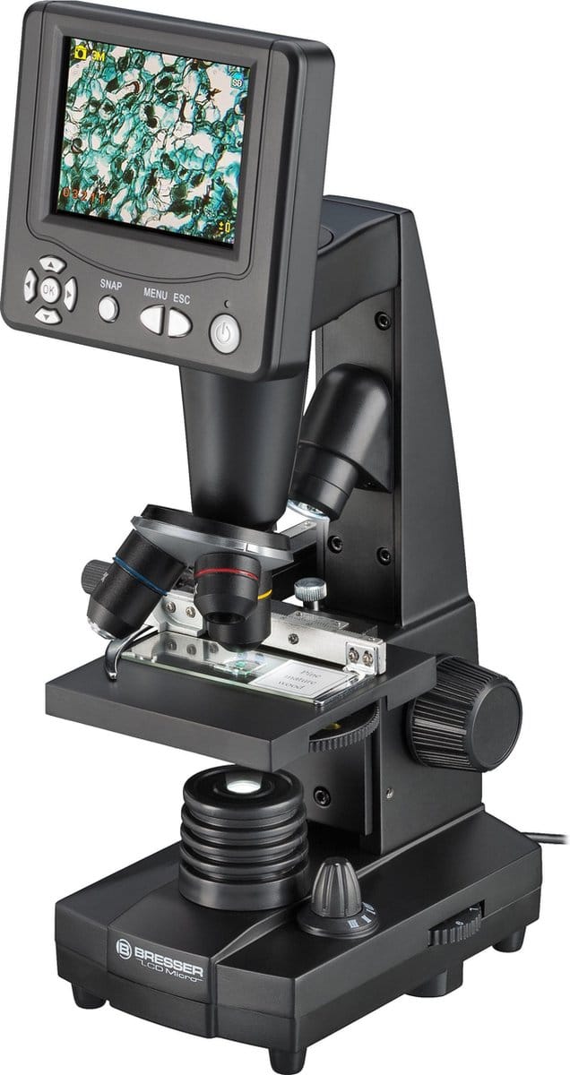 Bresser Optik 5201000 LCD Micro Digitale microscoop 500 x Opvallend licht, Doorvallend licht