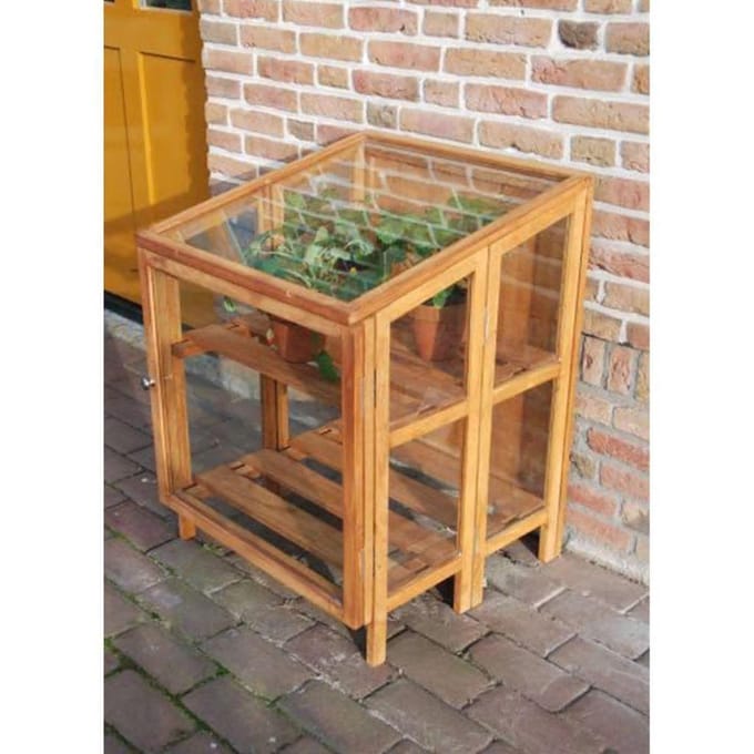 Hardhouten kweekkas klein