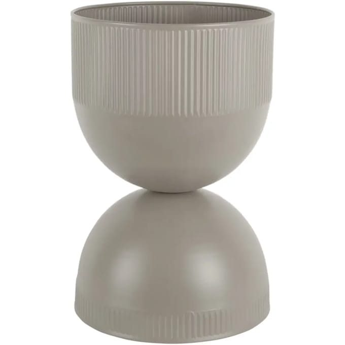 Present Time Bloempot Tonar Medium - Grijs - 25.5x25.5x39cm - Modern