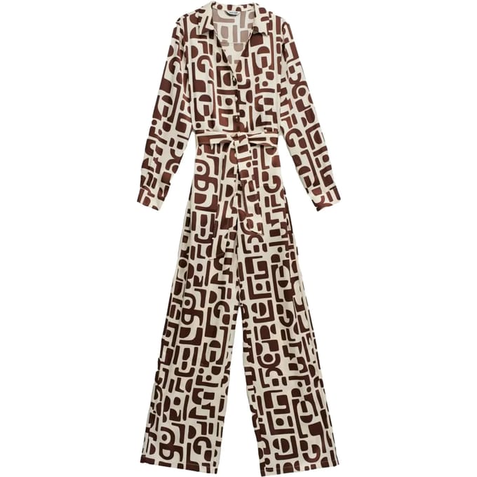 Dames jumpsuit Salsa Jeans satinée à motif