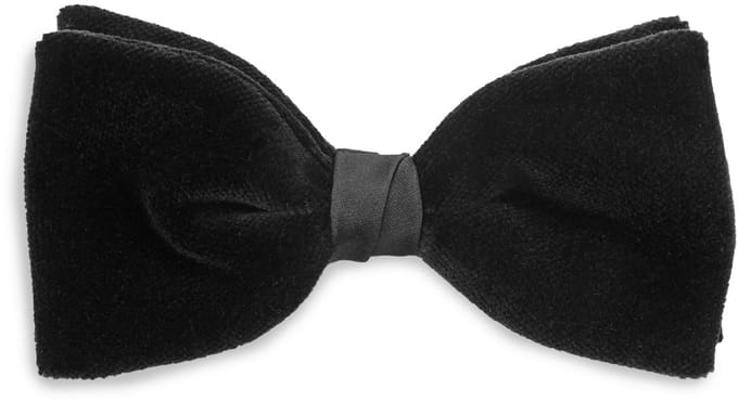 Sir Redman - Strikken - fluwelen strik zwart - zwart