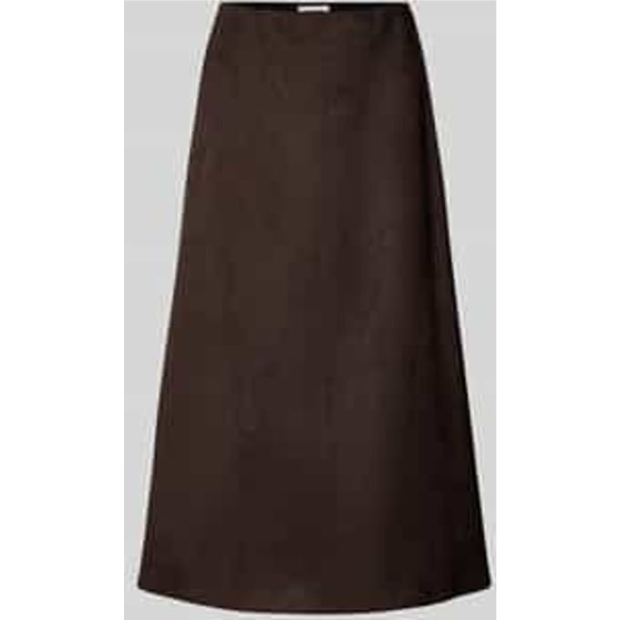 Midirok in leerlook, model 'Sally'