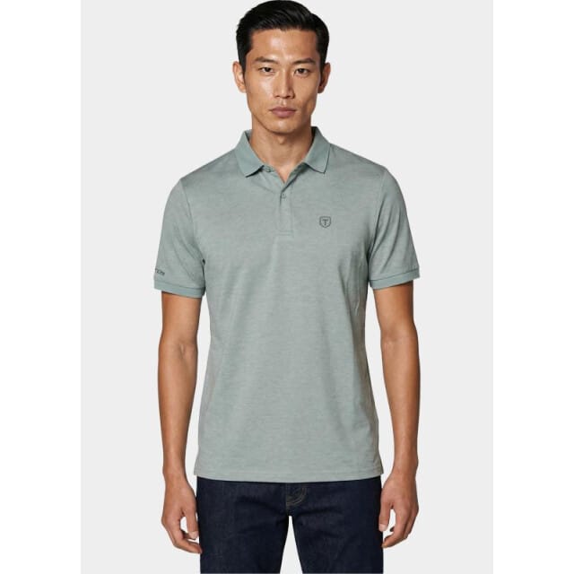 Tenson Polo heren Groen TXlite Melange Polo 5018395/653