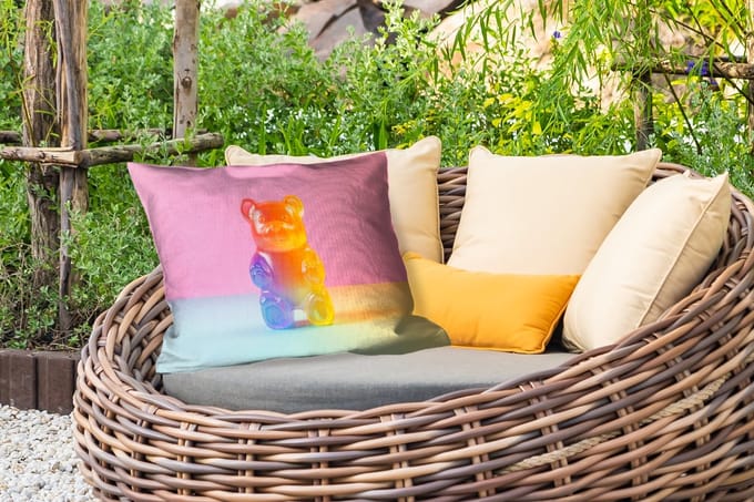 Buitenkussens - Tuin - Pastel - Snoep - 50x30 cm