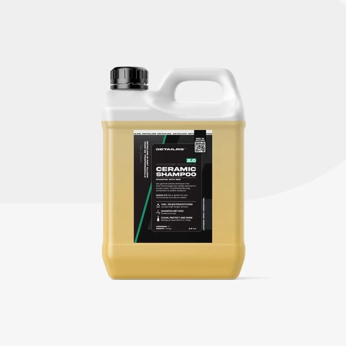 Detailrs Ceramic Shampoo Jerry Can - Autoshampoo - pH Neutrale Autoshampoo - Auto Wassen - Water & Vuilafstotend - 2,5L