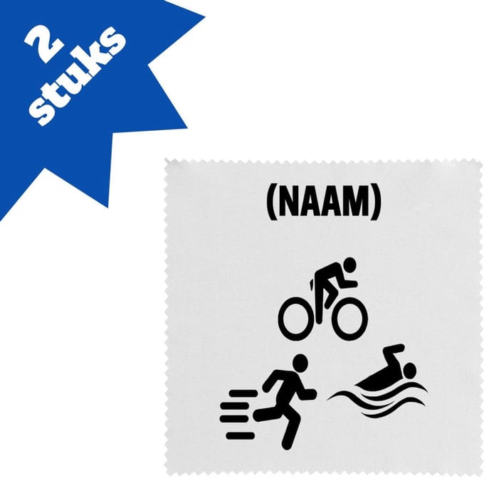 Akyol - triathlon brillendoekjes - Sport - sporter - triathlon - 17,8 bij 17,8 cm - 2 stuks