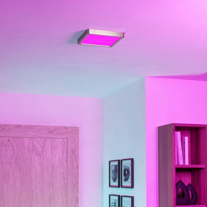 EGLO Plafondspot Southery 3-lamps crème-goud geborsteld