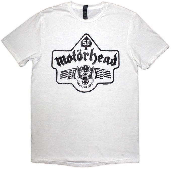 Motorhead - 50 Years Ace Wings Emblem Heren T-shirt - XL - Wit