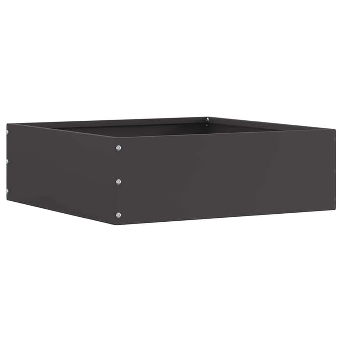 vidaXL - Gazonrand - 40 - x - 40 - x - 13 - cm - Staal - Zwart