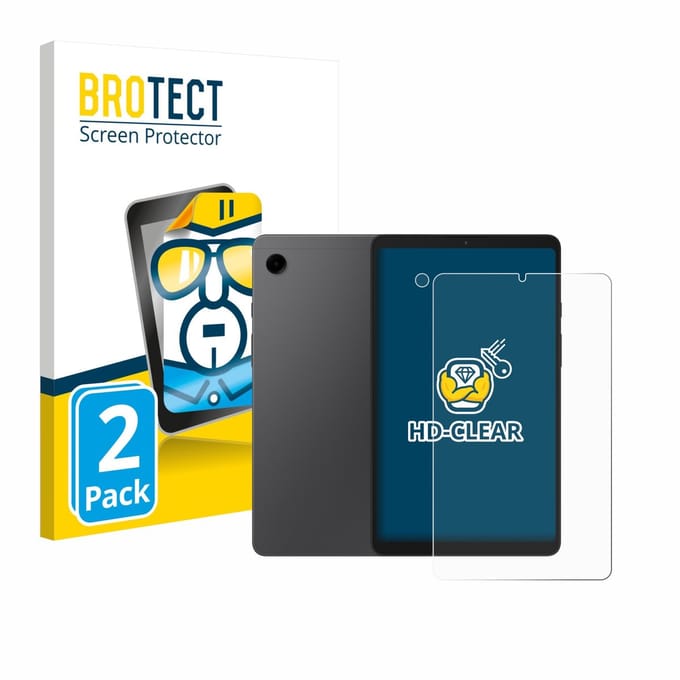 BROTECT - Screenprotector voor Samsung Galaxy Tab A9 (Voor+Camera) - Folie Beschermfolie transparant 2 Stuks
