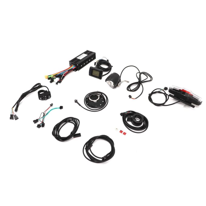 30A 3-modus Controller M3 Display Duim Gashendel Kit Fiets Lithium Batterij Modificatie Kit voor 750W tot 1000W Motor black