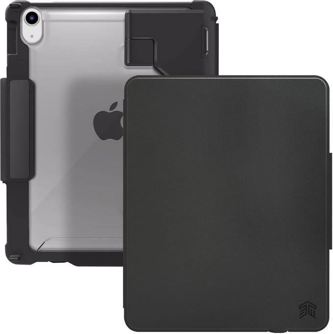 STM Dux Keyboard Trackpad USB-C (iPad 2025 11th gen + 2022 10th gen) - Keyboard and folio case - Frans - Zwart