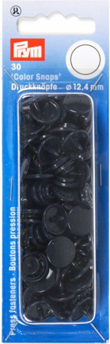 Drukknoop ColorSnaps 12,4 mm marine 30 st. - Drukknopen Color Snaps - Prym