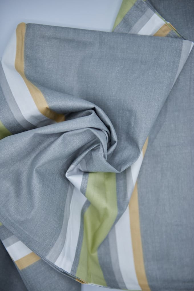 100% Katoen-Anti-allergie-Kussenslopen-60x70cm-Set van 2-Multi-Grijs