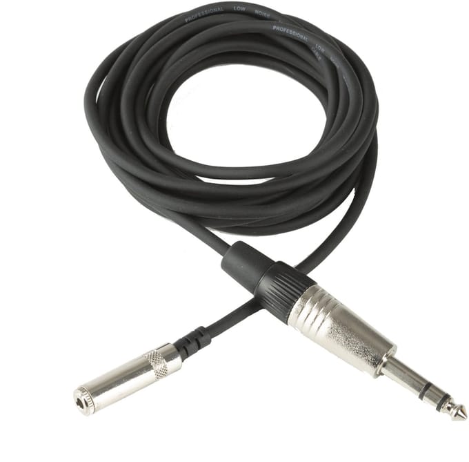 MUSIC STORE Koptelefoonverlenging 3 m - Audio kabel