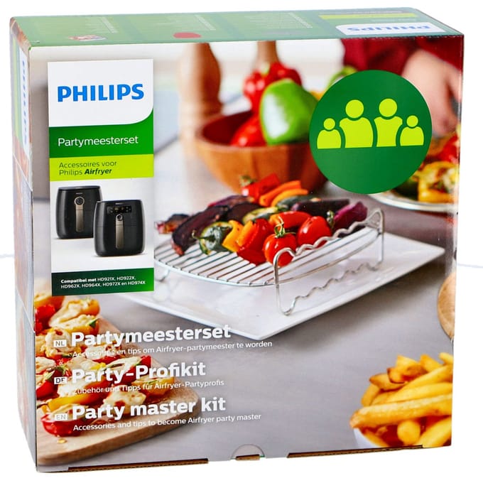 Philips Airfryer XL Accessoires HD9904/01  grillrooster & muffinvormen