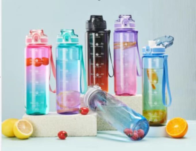 learnlogic bidon met tijden fruitzeef lekvrij BPA vrij 32oz