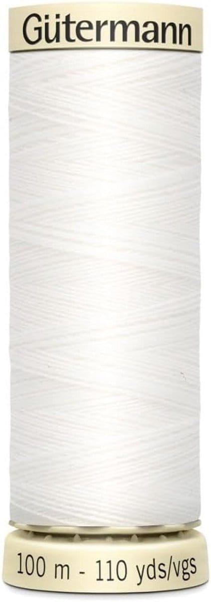 Naaigaren Spoel - Polyester Garen - Kleding Maken - Hoge Kwaliteit - 100 Meter - Wit