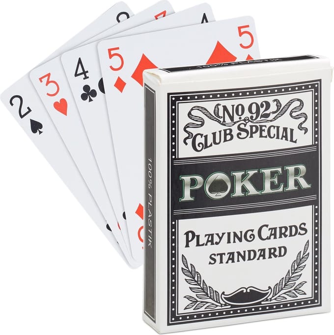 pokerkaarten set - 54 kaarten - waterbestendig - plastic - afwasbaar - beginners