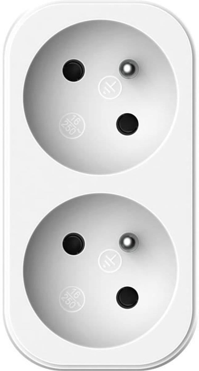 Biplite - QUARX - 2P 16A - Wit en lichtgrijs, NF-conform