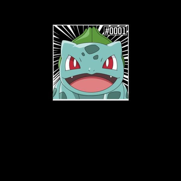 Pokémon Pokédex Bulbasaur #0001 Women's T-Shirt - Black - M