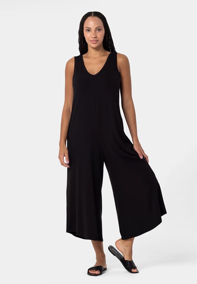Viscose Jumpsuit ZWART