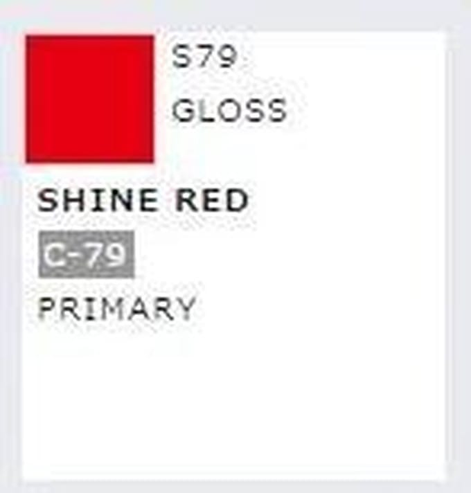 Gunze S-079 - Mr. Color Spray 100 ml Shine Red - Spuitbus voor Plastic Modelbouw