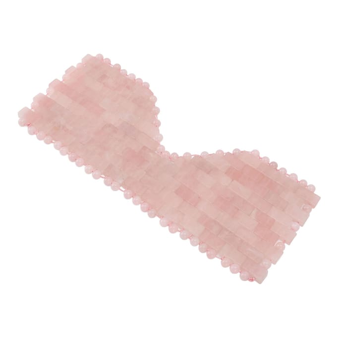 Roze Stenen Oogmasker Comfortabel SPA Koelend Polijstend Oogmasker voor Thuis en SPA Centra white