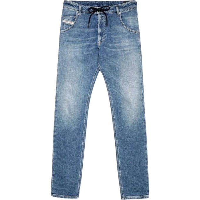 Diesel Mannen Krooley Y T Gepaste Jeans (Blauw)