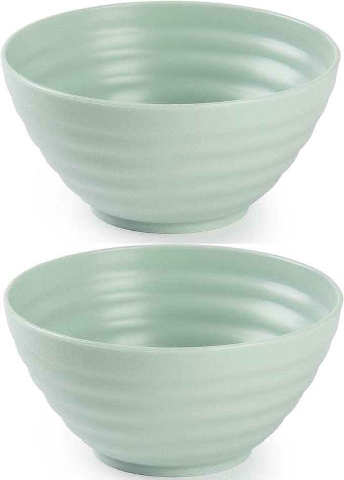 Plasticforte Schaaltjes - 8x - mint groen - kunststof - 14 x 6.5 cm - kommen