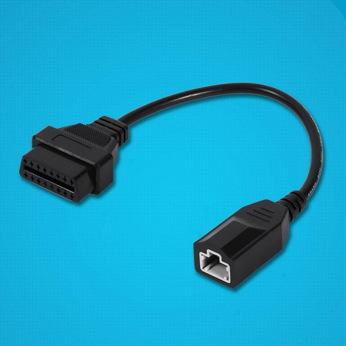 3-pins naar 16-pins OBD 2 Auto Autodiagnose Adapter Connector Kabel Voor Honda black