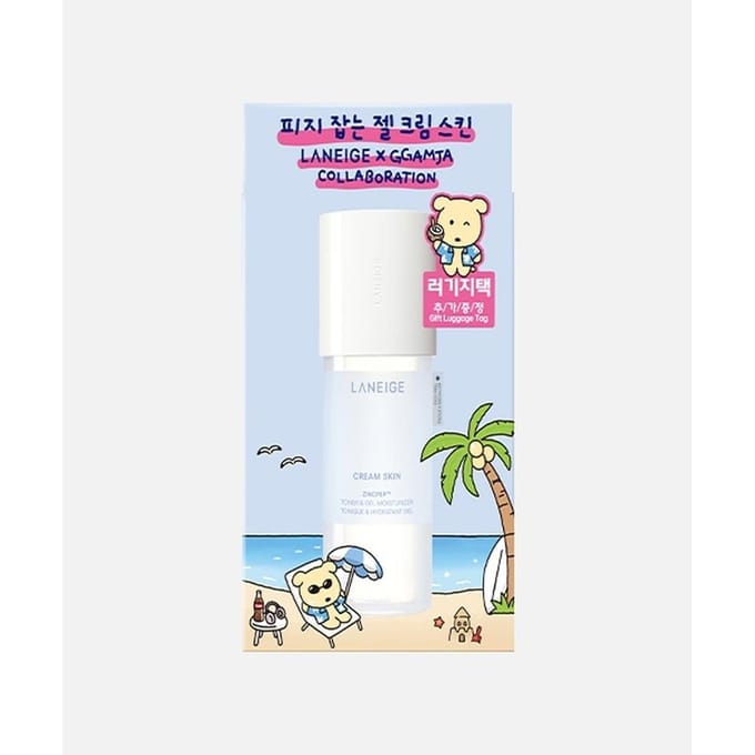 Laneige x Ggamja Cream Skin Cerapeptide Toner & Moisturizer 170ml white