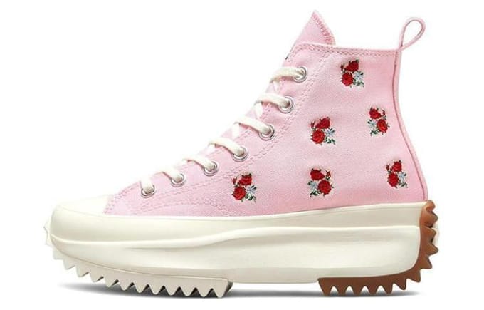 Converse Run Star Hike Platform High 'Geborduurd Bloemenpatroon - Sunrise Pin' 44.5 white