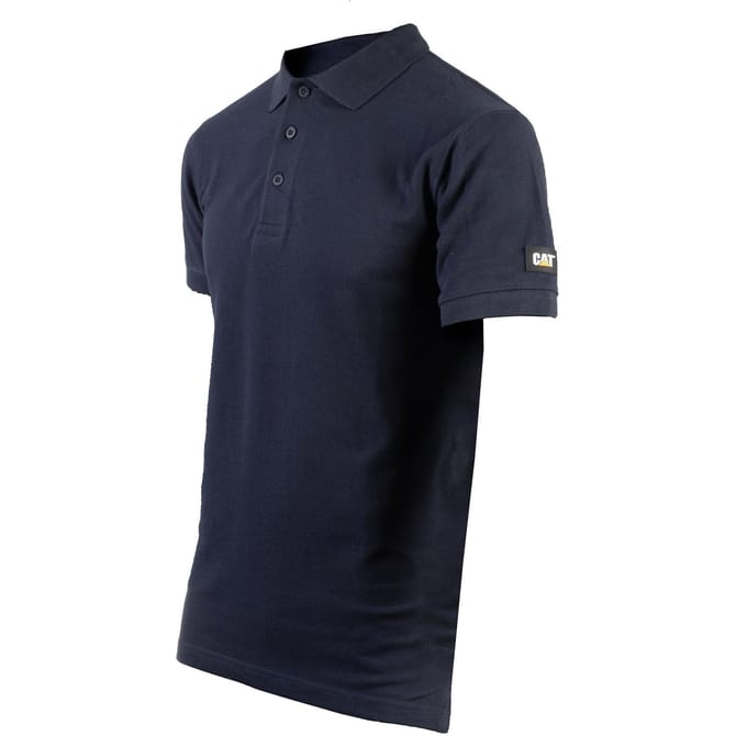 Caterpillar Essentials Katoenen Heren Blauwe Polo Shirt