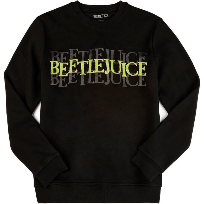 Beetlejuice Say It Three Times Sweatshirt - Black - XXL - Zwart