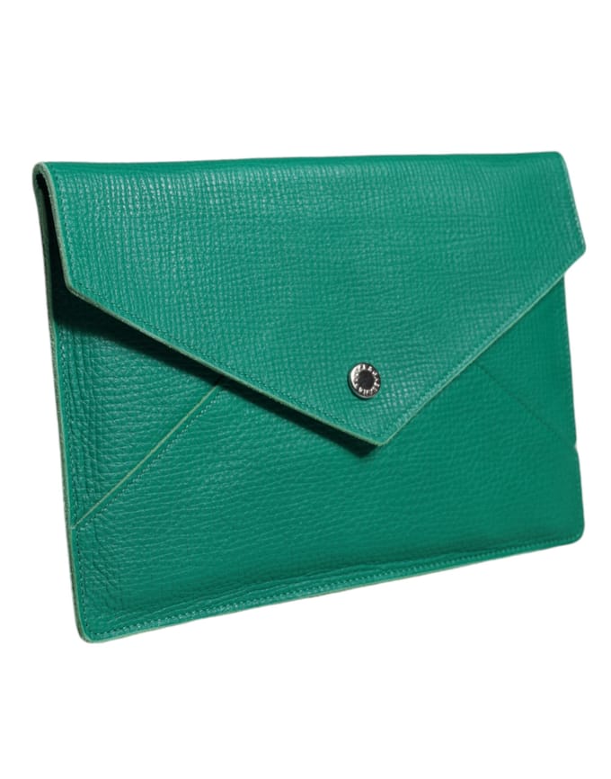 Envelop Tas Leer Groen