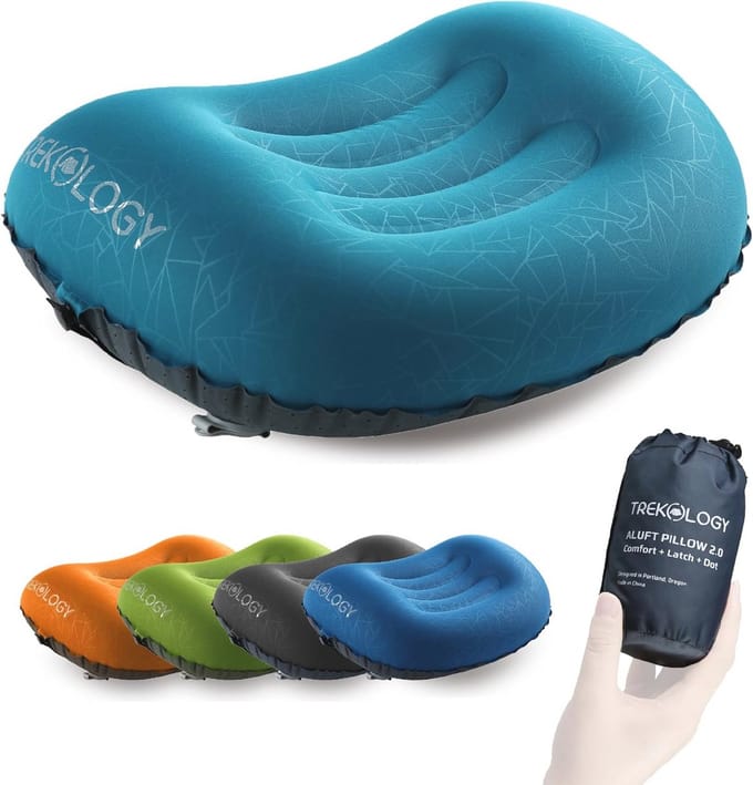 Ergonomisch inflatable kussen voor camping en reizen