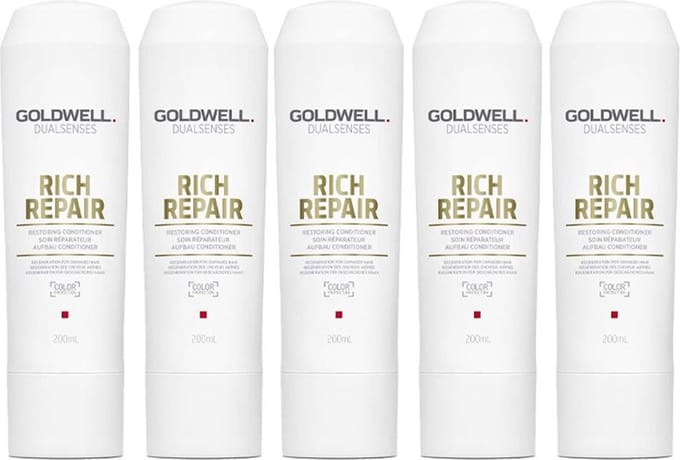 5x Goldwell Dualsenses Rich Repair Restoring Conditioner 200ml