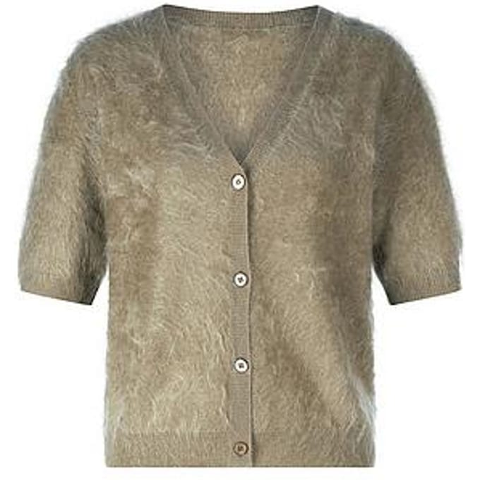 Vest 100% kasjmier Van Peter Hahn groen