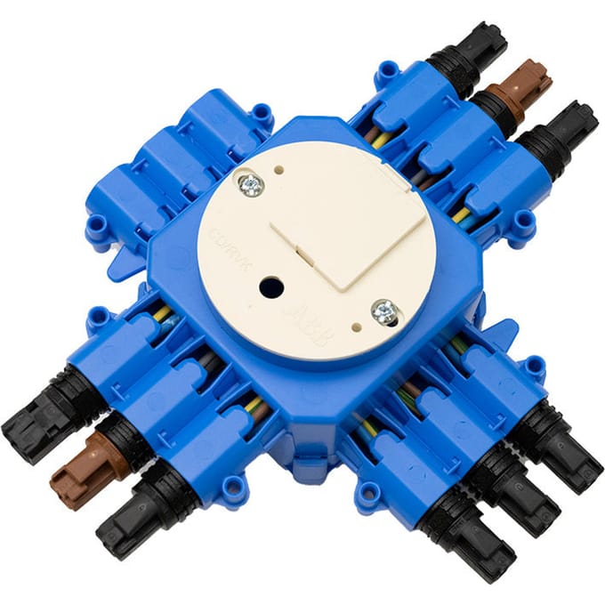 ABB Aansluitdoos CHP60 WAGO 1-In 6-Uit Met Schakelaar - 1SPA007182F2536