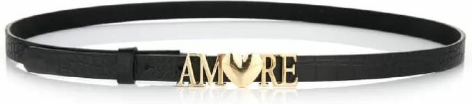 Next LVL - Damesriem - Croco black - Gold - 85 cm