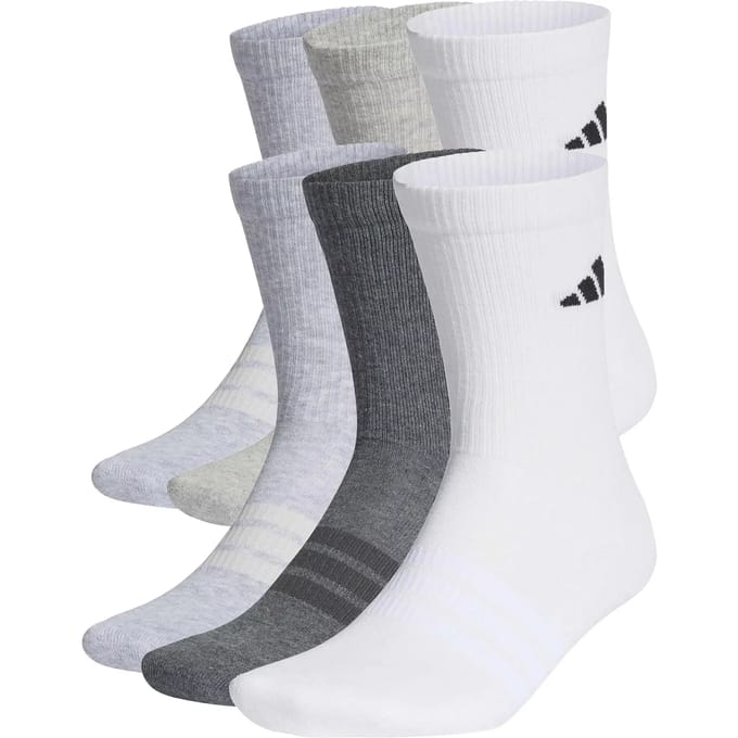 Adidas Performance Gevoerde Sokken 6 Paar - Unisex - Wit