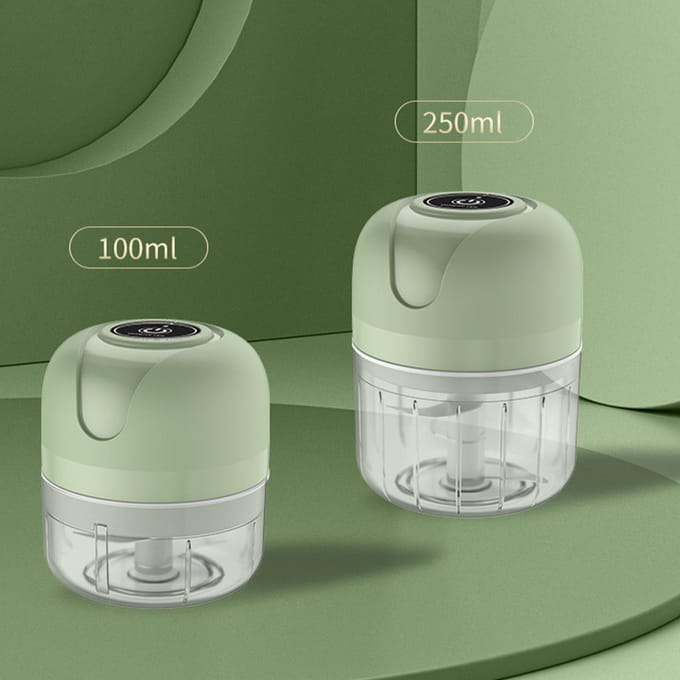 Hachoir à ail électrique sans fil portable multifonctionnel détachable mini hachoir à aliments pour gingembre oignon Type 3 gray