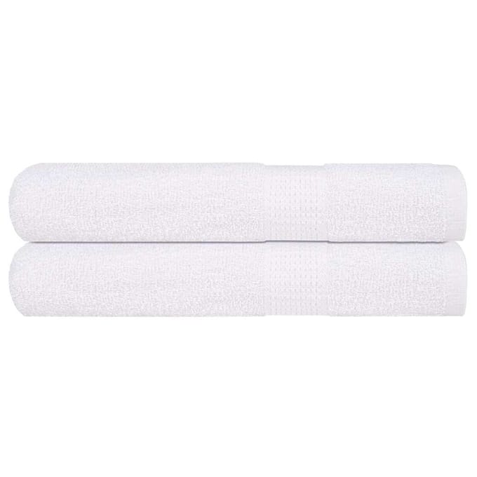 vidaXL - Handdoeken - FROGN - 2 - st - 100x200 - cm - 360 - g/m² - wit