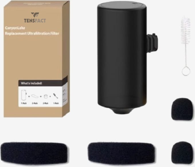 Tensfact Drinkfontein Kat Filter Set - Navulling Filter voor Drinkfontein Kat - Waterfontein Kat Filter Set - Zwart