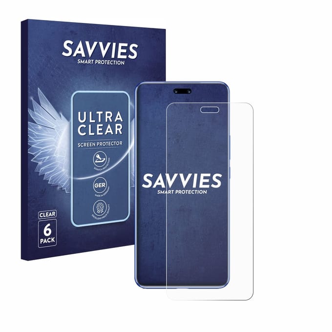 Savvies - Screenprotector voor Huawei Nova 12 Pro - Folie Beschermfolie transparant 6 Stuks