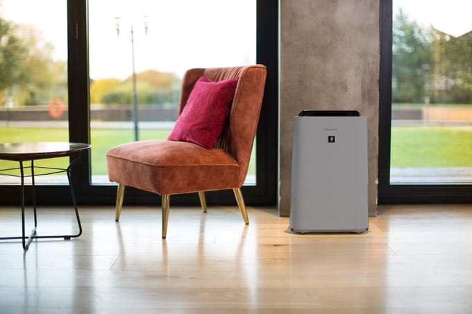 Sharp UA-HD50E-L - Luchtreiniger - met bevochtigingsfunctie