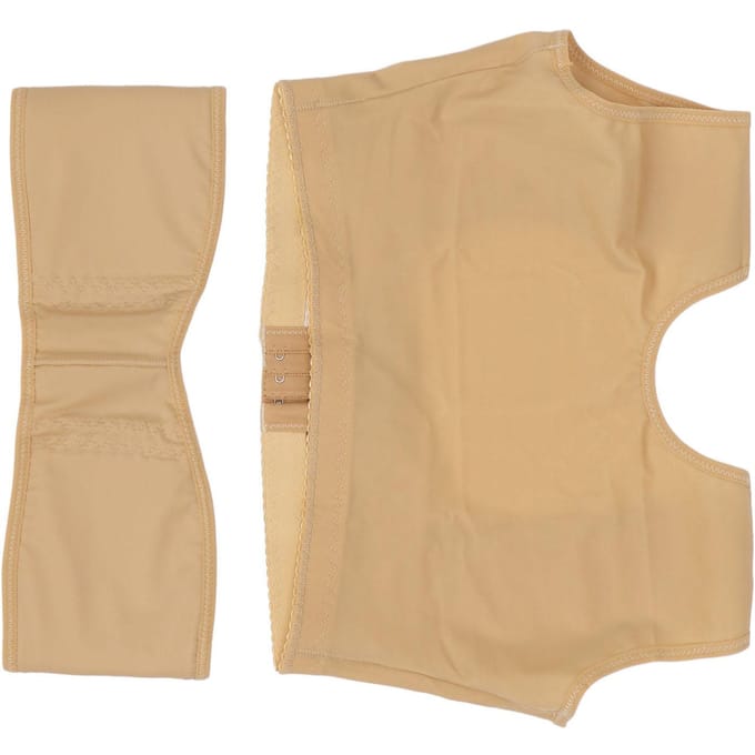 Top voor borstvorming na operatie met sluiting aan de voorkant, elastisch, ademend, houdingscorrector, compressietop M beige