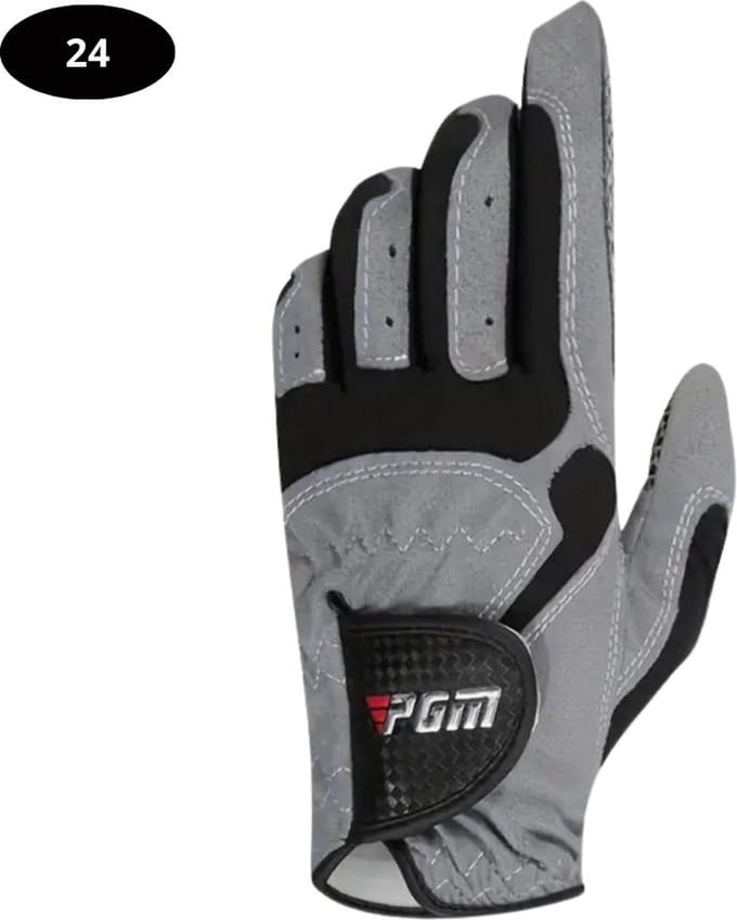 Livano Golfhandschoenen - Golf Accessoires - Handschoen AntiSlip - Heren - Grijs Links - Maat M/L